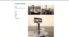 Desktop Screenshot of famousbirds.net