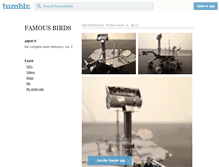 Tablet Screenshot of famousbirds.net